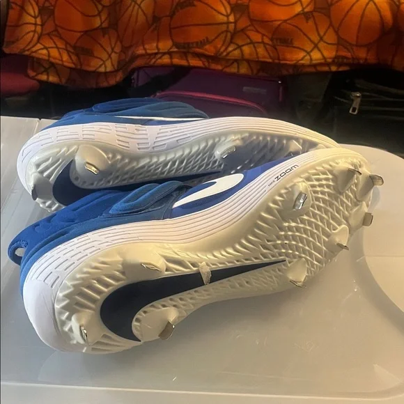 Nike Alpha Huarache elite 2 pro mid Blue baseball Cleats - Picture 6 of 6